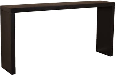 Bijzettafel 150cm duurzaam mangohout Randy zwart industrieel side table