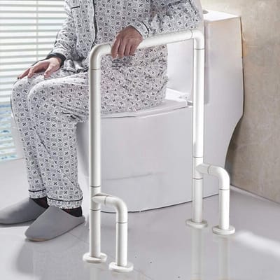 Steunbeugel, badkamerveiligheidsbeugel voor gehandicapten, steunbeugel voor badkamervloer, roestvrijstalen leuning, antislip veiligheidsgreep voor badkamer, steunbeugel v