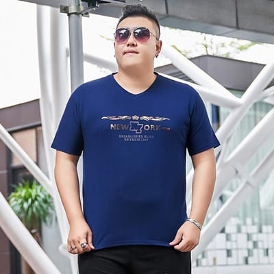 Dikke Man's Plus Size Plus Size Modieuze Jeugd Hot Diamond T-shirt met Korte Mouwen Dikke Man's Extra Grote Ijszijde Koel Aanvoelend T-shirt 7XL