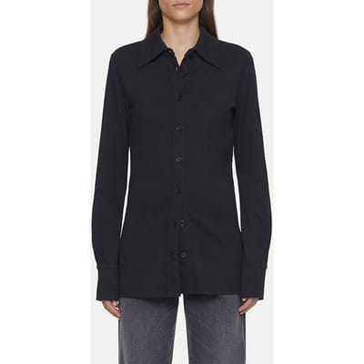 Closed Waisted Blouse Shirts & Blouses Black Maat: S | Overhemden Outlet | Dames | Zwart