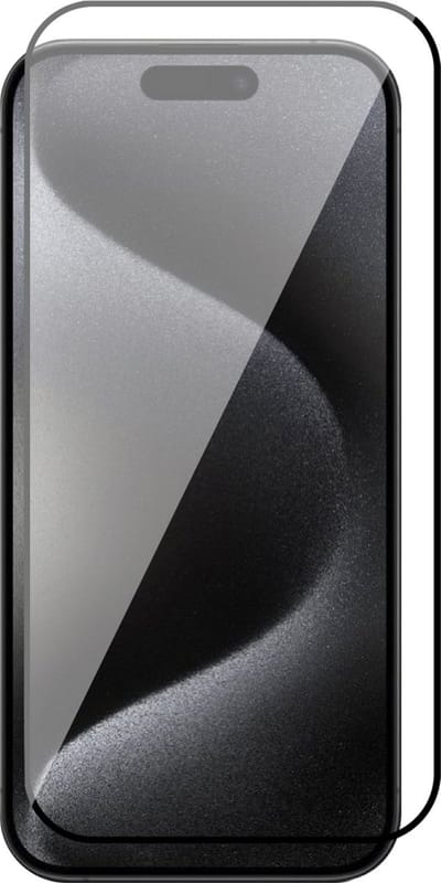 Screenprotector geschikt voor iPhone 15 Pro - Gehard Glas Screen Protector FullGuard