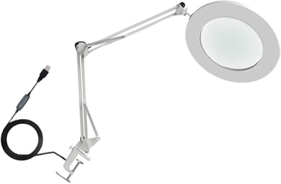 LED Verstelbare Lamp - Vergrootglas Lamp - Modelbouw Hobby - 10x Glas Vergroting - 41 x 19 x 7 cm