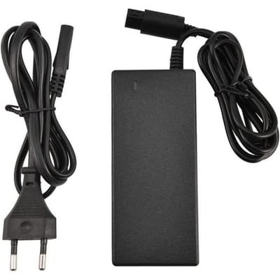 Cikonielf adaptateur secteur NGC Remplacement de chargeur de manette de jeu d'adaptateur d'alimentation ca 12V 3.25A pour prise NGC