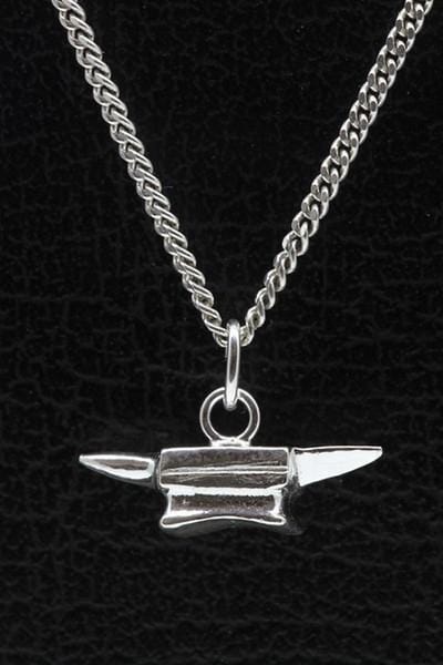 Zilveren Aambeeld ketting hanger