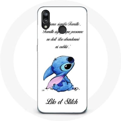 Hoesje voor Huawei P20 Lite - Lilo en Stitch - Wit - Flexibel - Bescherming - Gemengd wit