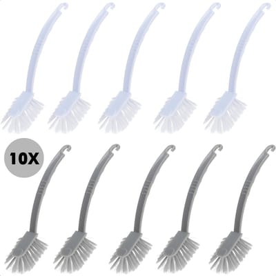 Relaxwonen - 10 afwasborstels - Voordeelpakket - Geryceld plastic