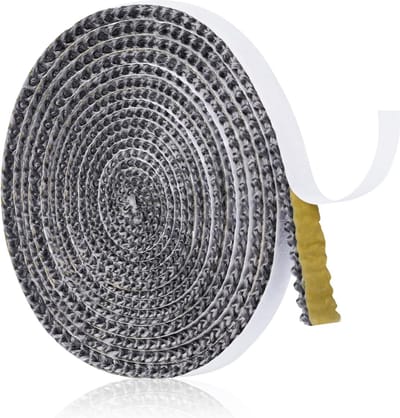 Glasvezel haardkoord - Zelfklevend - 2x15mm - 4m - Hittebestendig 550°C - Haardafdichtingstape - Houtkacheldeurafdichting - Geschikt voor alle open haarden, kachels en houtkachels
