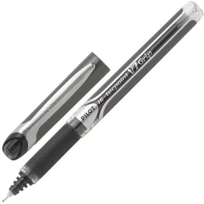 Pilot roller Hi-Tecpoint V5 en V7 Grip V7  04 mm zwart