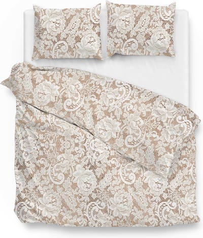 Zohome Rivin Dekbedovertrek - Lits-jumeaux - Katoen - 240x200-220cm - Wit