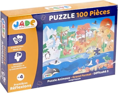 Dierenpuzzel 100 stukjes - educatief spel voor kinderen vanaf 4 jaar