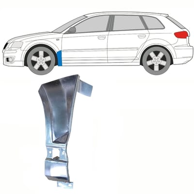 Reparatiepaneel voorspatbord voor Audi A3 8P 2003-2012 / Links