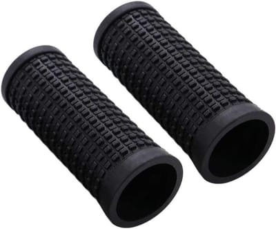 Fietsstuur Grips - Handgrepen Stuur - Comfortabel Fietsen - Antislip Rubber - 22.2x74mm - Zwart
