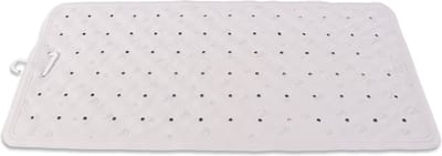 Badmat Wit- 76 x 36 cm - antislip mat - voor bad en douche Rubberen Antislip Douchemat - 36x76 cm | Kwaliteit | Wit | Verkrijgbaar in 9 kleuren