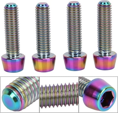 Hoogwaardige M5 x 18mm Schroeven voor Fietsschijven - 4 Stuks, Duurzaam Metaal voor Dagelijks Gebruik, Weekendtochten en Lange Ritjes