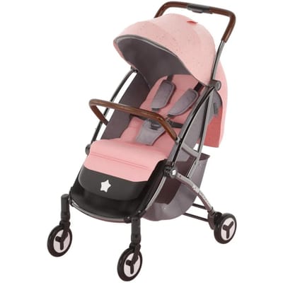 Poussette Goes Out Poussette Pliable Poussette Pliante Compacte et Portable à Un Bouton Chariot Grand Espace pour Enfants de 1 à 3 Ans 66*30*47cm rose