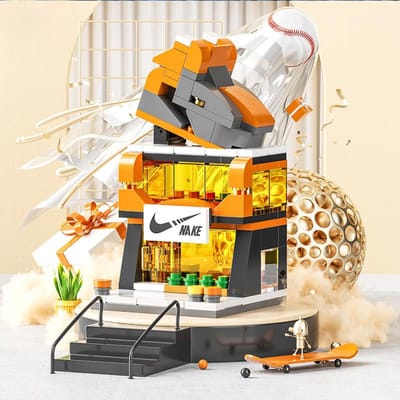 Compatibel Met Lego Bouwsteen Mini Stad Gebouw Straatbeeld Kinderen'S Educatieve Verlichting Gemonteerde Speelgoed Institutionele Cadeaus
