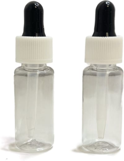 Kunststof Pipetflesje voor Vloeistoffen met Druppelaar - 20 ml - set van 2 - 3BMT®