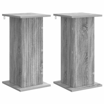 vidaXL - Plantenstand - 2 - st - Grijs - sonoma - 30,5 - x - 30 - x - 60,5 - cm - Bewerkt - hout