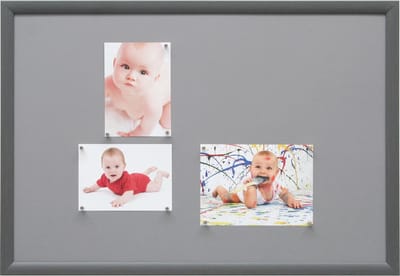 Deknudt Frames magneetbord S54ST8 - grijze schilderlook - 40x60 cm