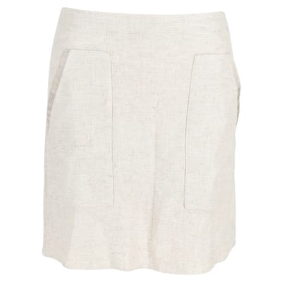 Emporio Armani Suit Miniskirt in Crème Linnen