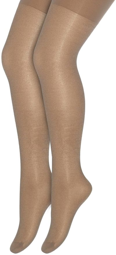 Bonnie Doon Kinder Panty 2 paar Beige Zand 20 Denier maat 92/98 - Meisjes - Glans Panty Kinderen 20 den - Tiener Panty Doorschijnend - Bruiloft - Feest - Communie - 2-pack - Kids - Glimmend - Stevig Broekje - Goud - Huidskleur - Sand - OL1639852.342
