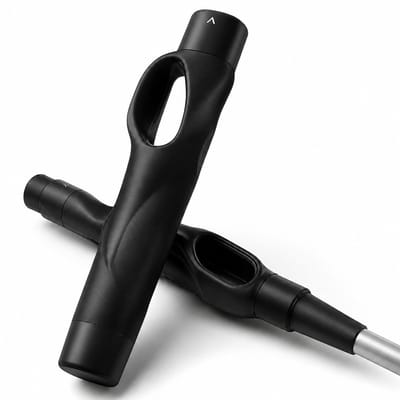 BOTC Golf Grip Trainer - Golf Trainingshulp - Ergonomische Grip Trainer voor Consistente Swing & Betere Controle - Zwart
