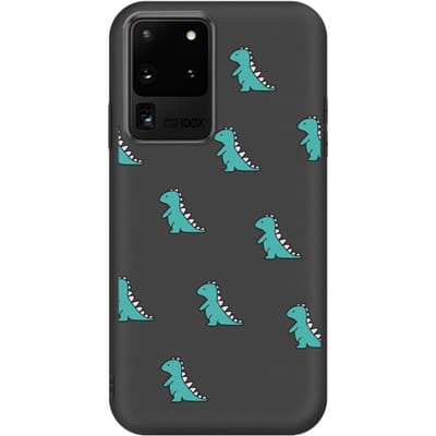 Mocaa  Samsung Galaxy S20 Ultra Dino Case Zwart