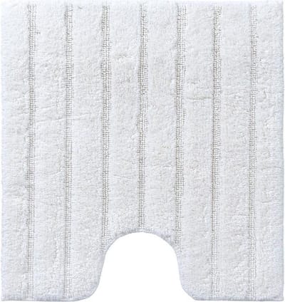 Casilin WC-mat Antislip California - 59x59cm - Met Uitsparing - Vierkante Badmat - Waterabsorberend - Wasbaar en Sneldrogend - 100% Katoen - Ivoor