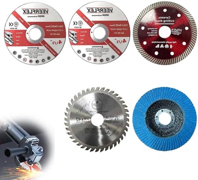 Cutting Discs 115, 5 Pieces 115 mm Cutting Disc, Metal for 22.23 mm Bore, Angle Grinder Discs for Cutting Metal - ShopVlot