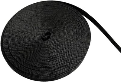 Brede Nylon Band - Zware Singelband - Draagkracht Vergroten - Hoge Treksterkte - 10mm Breed 10m - Zwart
