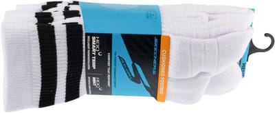 Skechers 3pk Mens PF PBall Crew Socks, Mannen, Wit, Sokken, maat: 41-46
