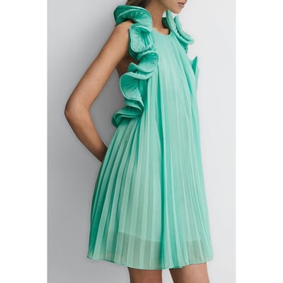 Reiss Mimi-amur Mini Dress Sky Size: 10 | Mini Dresses Outlet | Dames | Groen