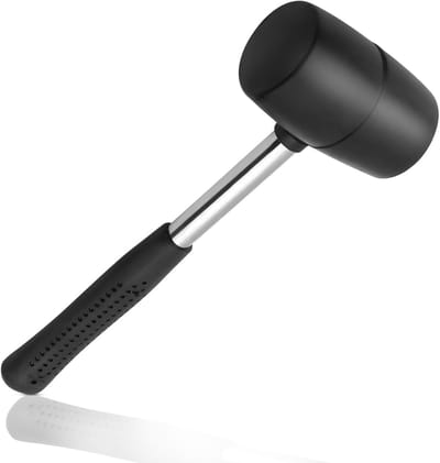 Rubber Hamer 12oz met Stevig Handvat, 26 * 8cm Tent Peg Mallet voor Kamperen, Tenten en Luifels