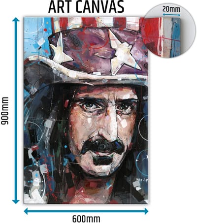 Frank Zappa canvas 60x90 cm