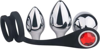 Buttplug Set met Cockring Pleasure Bully