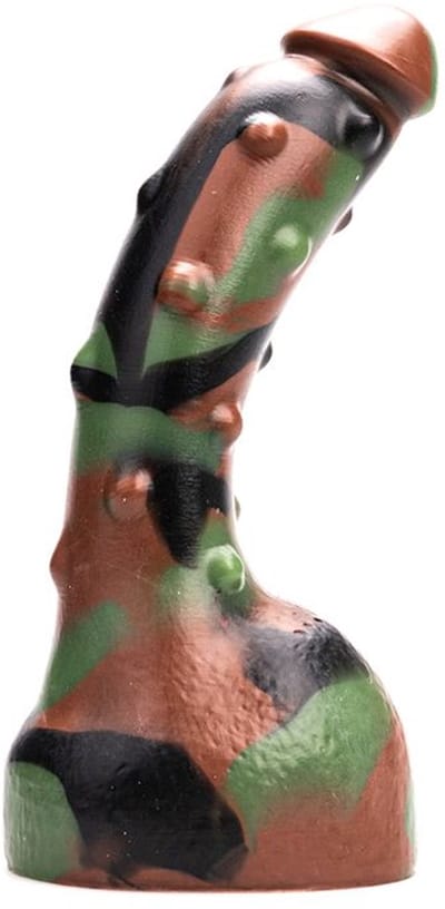 Kiotos Revolt - Dildo Fantasie - Green Army - Nr. 18 - Medium - 19 x 4,5 cm