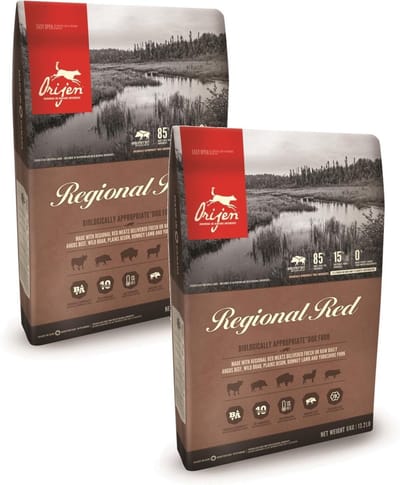 Orijen Whole Prey Regional Red Dog Rund&Zwijn - Hondenvoer - 2 x 11.4 kg