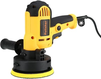 Autopolijstset, 5-inch draagbare polijstmachine-set voor autodetailing – Autopolijstmachine en schuur-/polijstapparaat met afneembare polijstpad voor het polijsten van auto's, hout, metaal en meubels