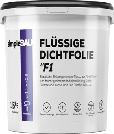 SimpleBau Vloeibare Afdichtingfilm F1  1,5kg