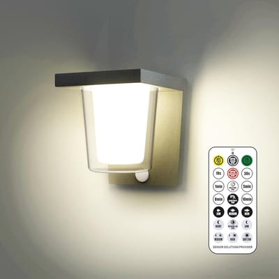 Led-buitenlamp met bewegingsmelder en schemeringssensor - weerbestendig wandlamp voor binnen en buiten