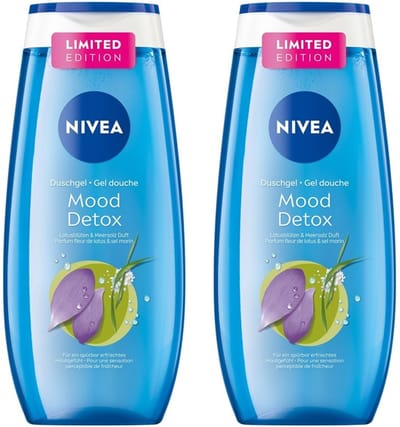 Nivea Douchegel – Mood Detox - Lotus Flower - Voordeelverpakking 2 x 250 ml
