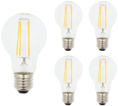 VITO LED Filament Lamp A60 E27 - 10W (vervangt 100W) - 1110lm - 2700K - Ø60mm - 220-240V - Energiezuinig - 5 stuks