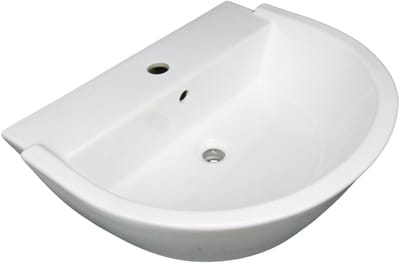Wasbak rond/ovaal model (wit keramiek) HCG (CL-25)