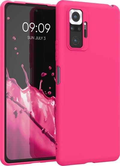 kwmobile telefoonhoesje geschikt voor Xiaomi Redmi Note 10 Pro - Hoesje voor smartphone - Back cover in neon roze