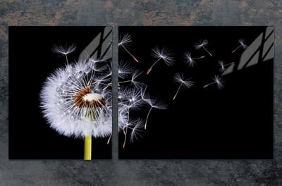 TMK ArtDeko - Snijplank en Beschermpaneel - Glas - 100x52 cm - Kleur Kwiat