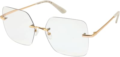leesbril-Glas-BILLIE RIMLESS-Goud-+1.00