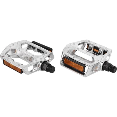 Aluminiumlegering Fiets Antislip Plat Kogelgelagerd Pedaal voor Mountainbike zilver