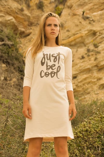 La V sweatjurk Pippa cream 116