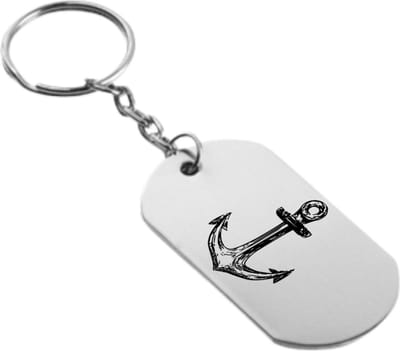 Akyol - anker sleutelhanger - Anker - anker schippers schipper kapitein scheepslui zee - anker schippers schipper kapitein scheepslui zee - 54 x 29mm