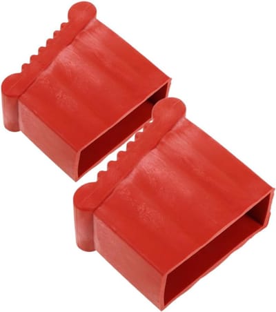 Ladder Voetjes - Beschermhoezen Rubber - Stabiliteit Vergroten - Antislip Ontwerp - 9x8x4 cm - Rood